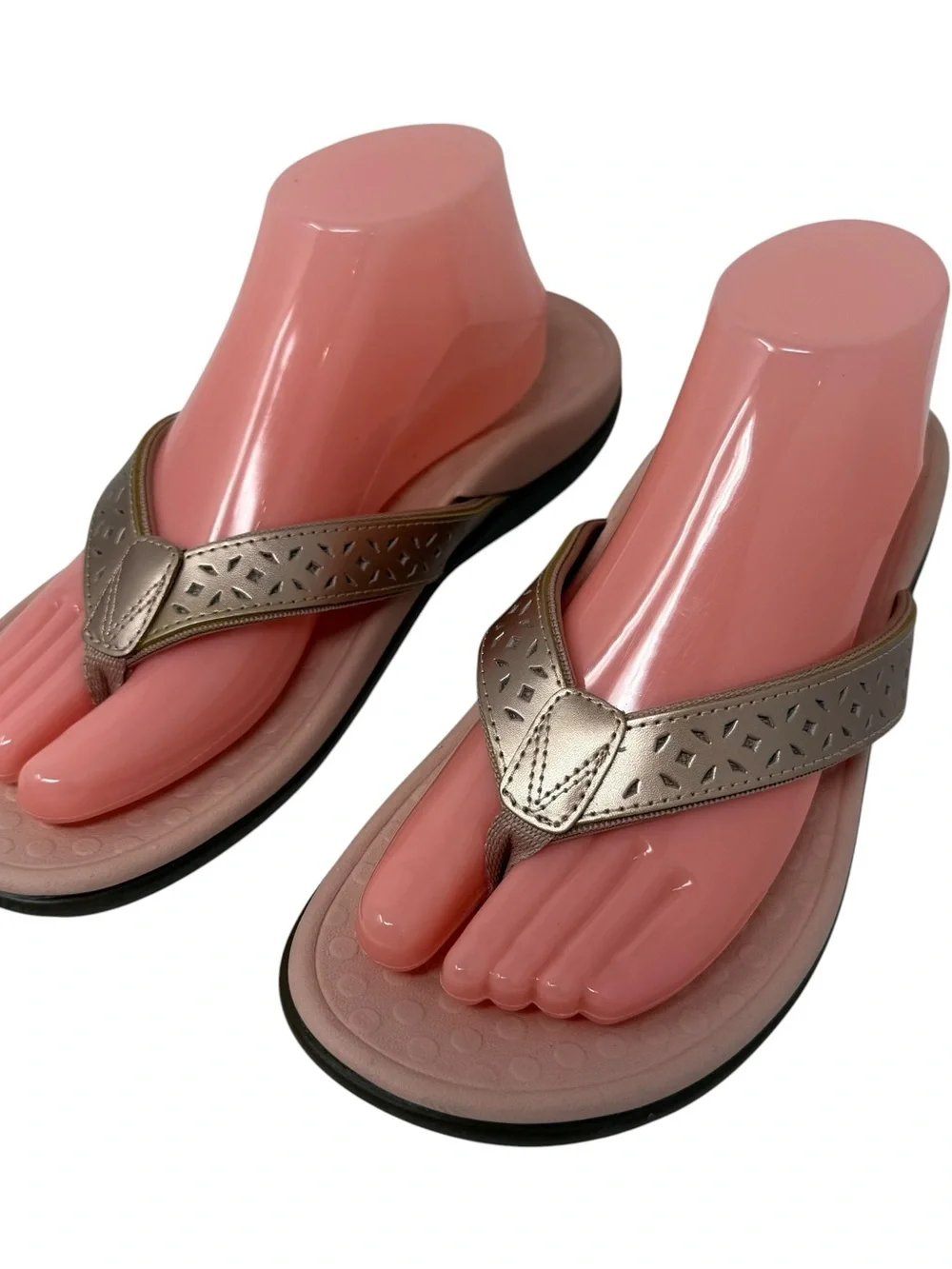 Vionic Tideperf Women’s Size 9 Flip Flop Sandals Rose Gold comfort shoes - Picture 7 of 8